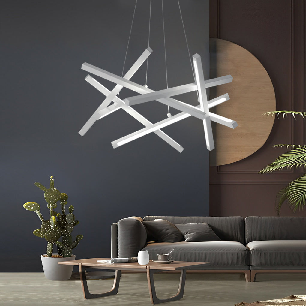 8-Light Modern LED – Sputnik Chandelier Stylish Ceiling Lighting