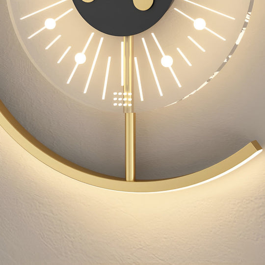 Creative Clock Shaped Nordic LED Wall Lamp