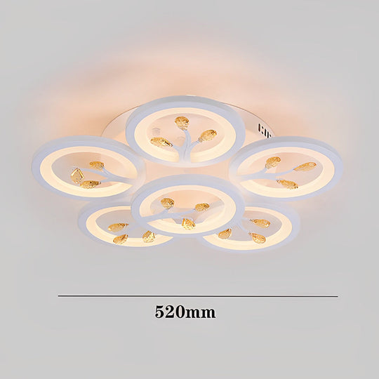 16 Lights Flower Dimmable LED White Nordic Ceiling Light – Flush Mount
