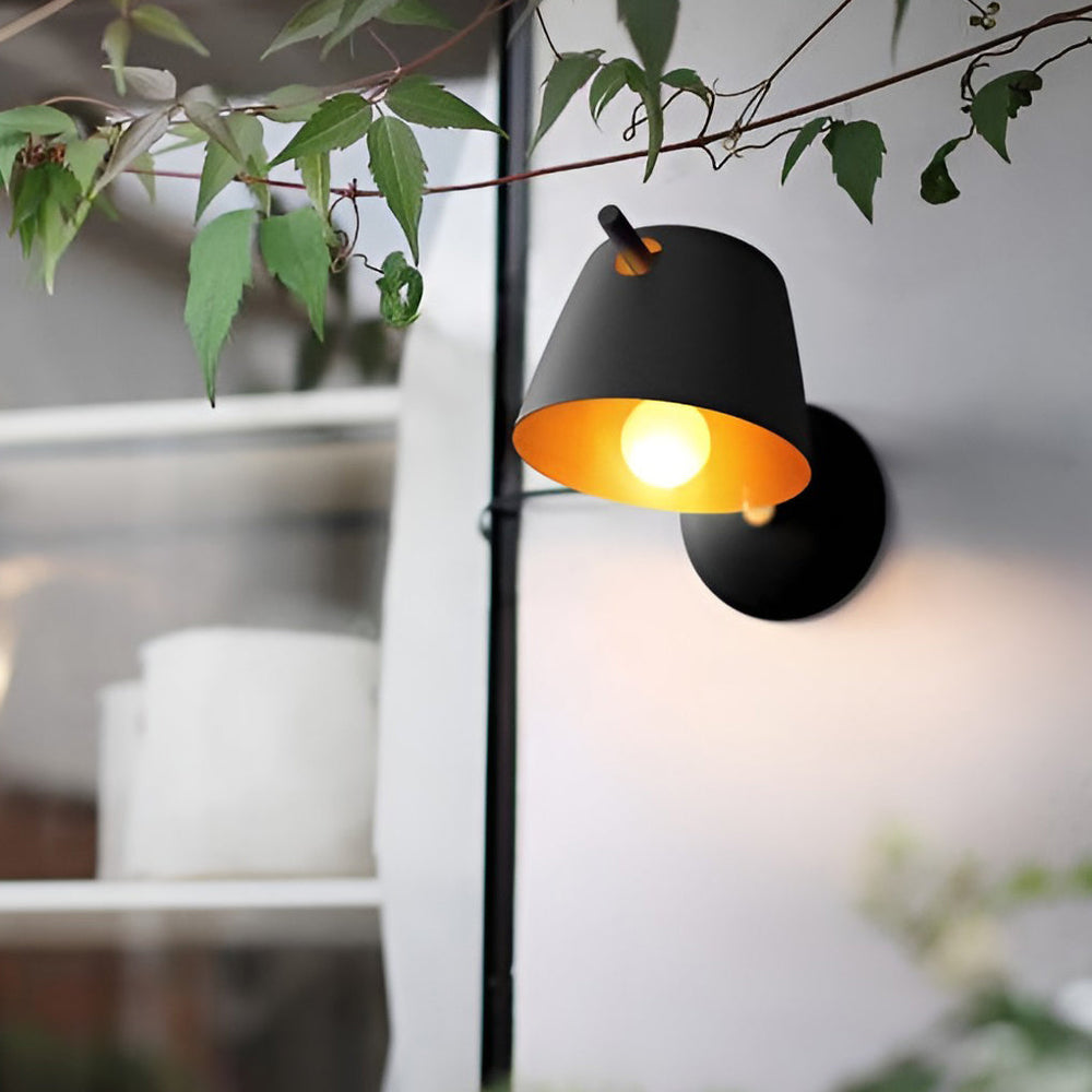 Hat-Style Matte Metal Nordic Wall Sconce