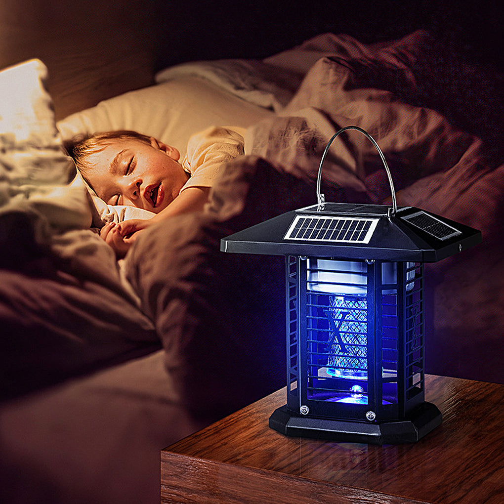 360° Multifunctional Solar Mosquito Killer Lamp with Waterproof Dual Lighting Modes