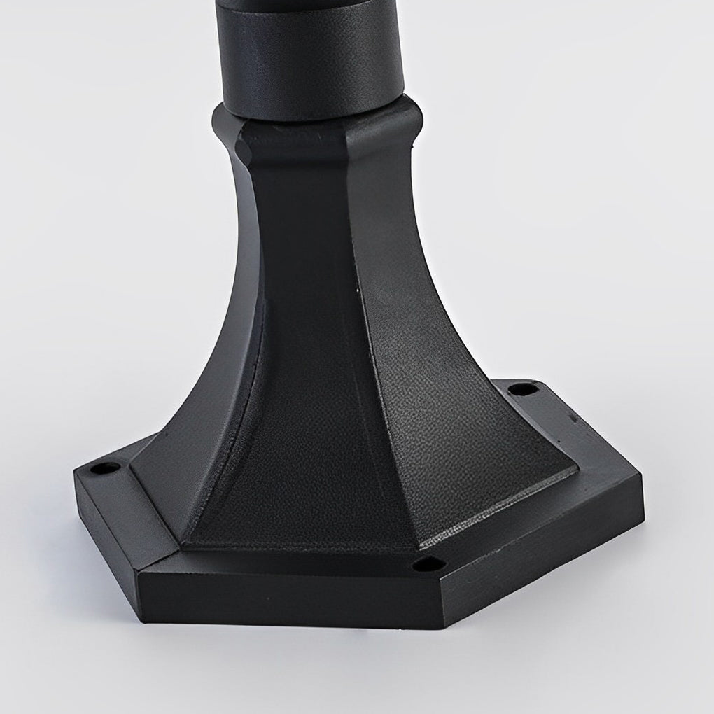 Ancient House Style Solar LED Post Light with 3-Step Dimming