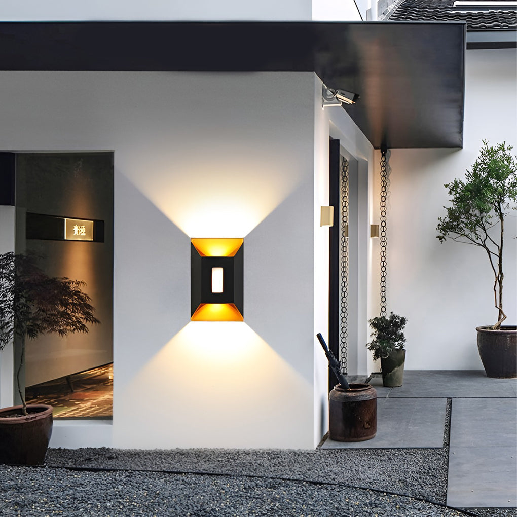 Waterproof LED Up and Down Wall Lamp Modern Outdoor Wall Sconce