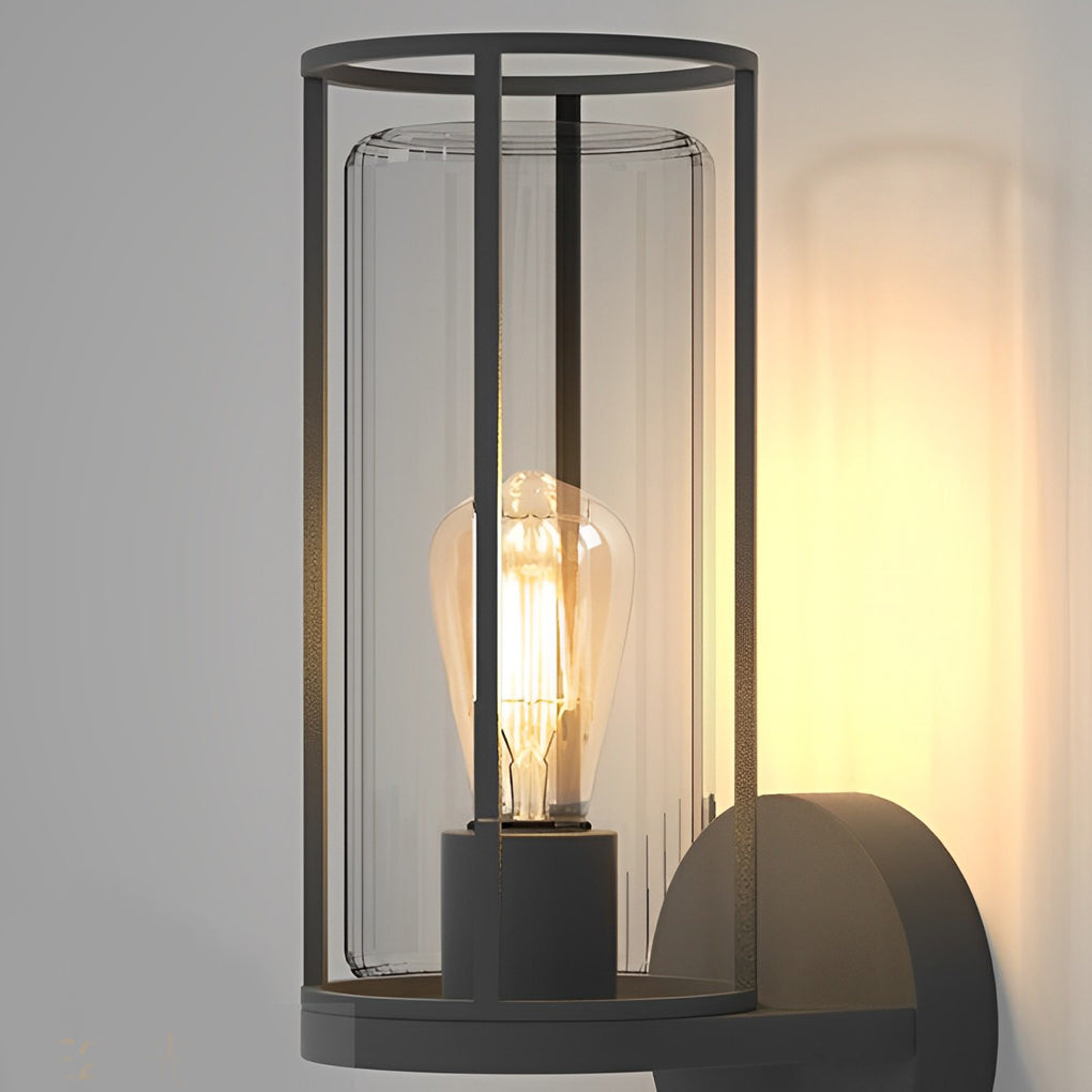 Modern Minimalist Round Outdoor Stainless Steel Light