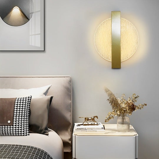 Round Square Semicircle LED Nordic Bedside Wall Lamp