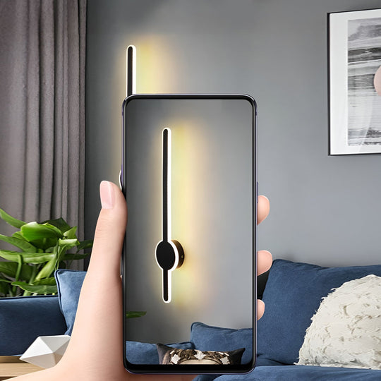 Modern LED Bar Wall Sconce – Black, White, or Gold Finish