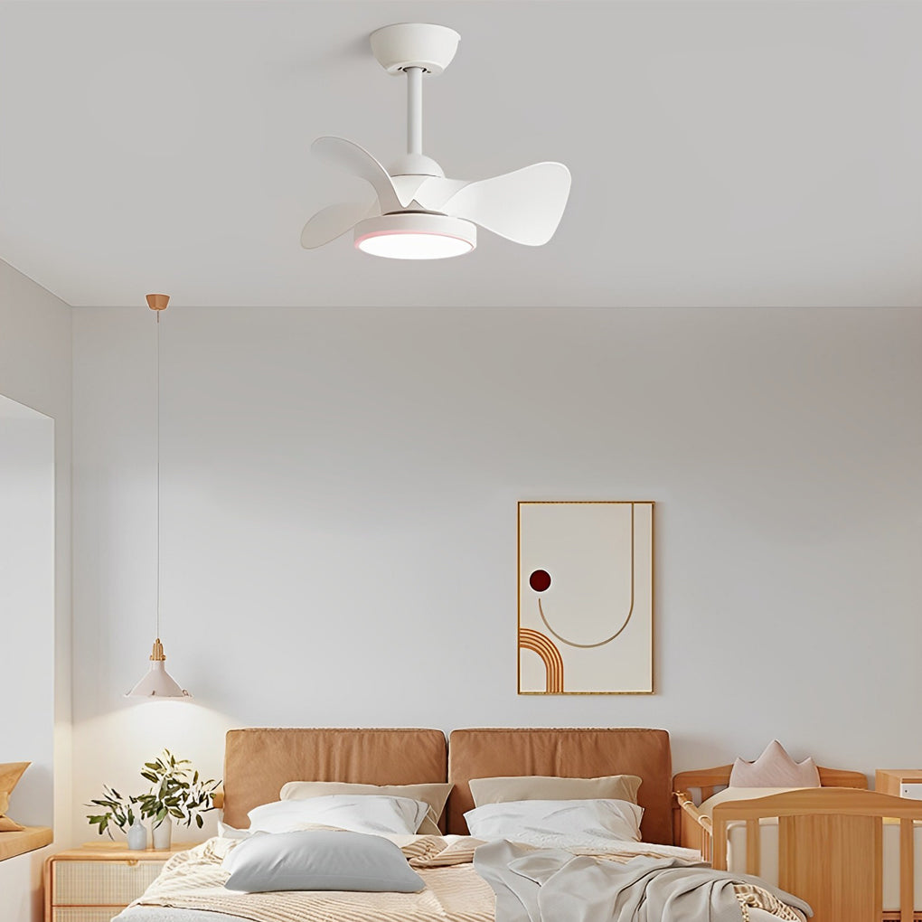 3-Blade Mute LED Dimmable Nordic Ceiling Fan with Remote