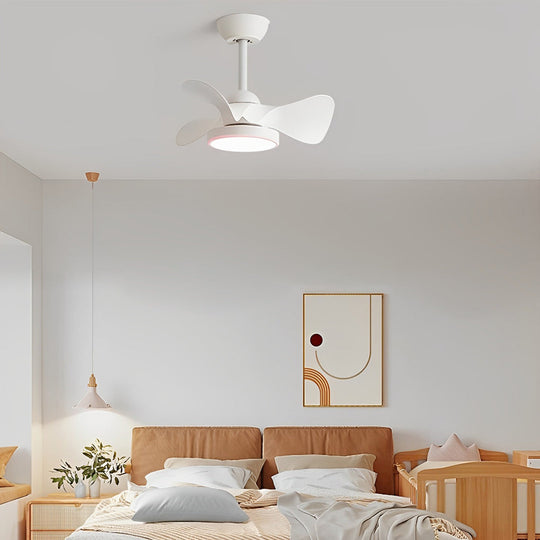 3-Blade Mute LED Dimmable Nordic Ceiling Fan with Remote