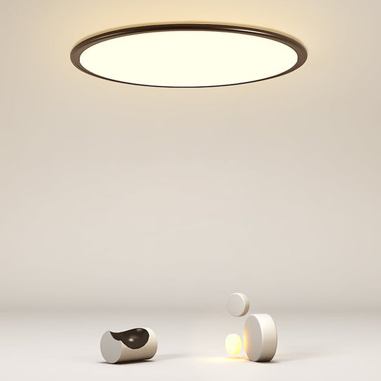 16" Modern LED Ultrathin Circle Flush Mount Ceiling Light