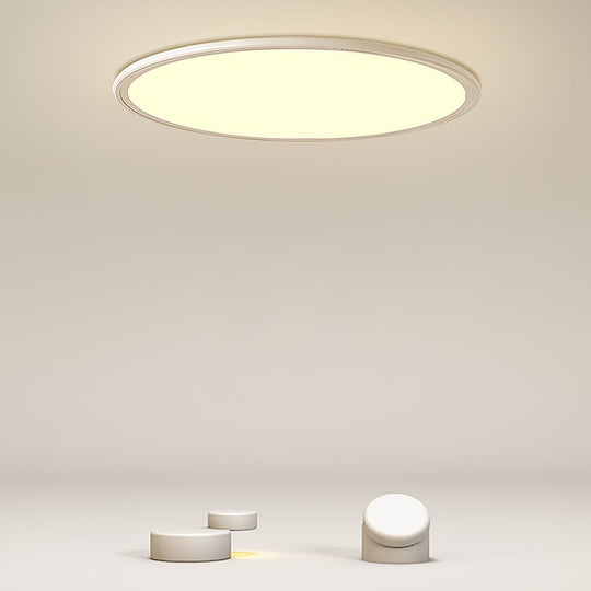 16" Modern LED Ultrathin Circle Flush Mount Ceiling Light