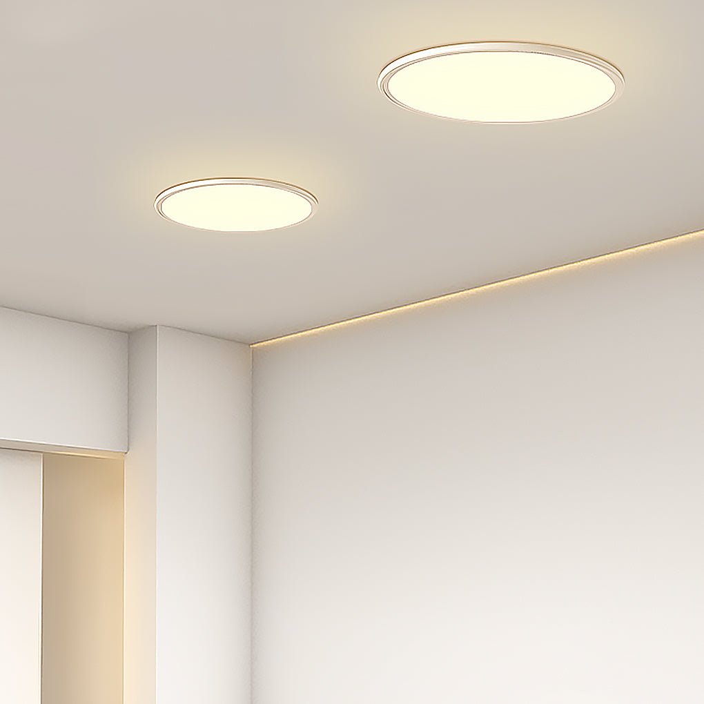 16" Modern LED Ultrathin Circle Flush Mount Ceiling Light
