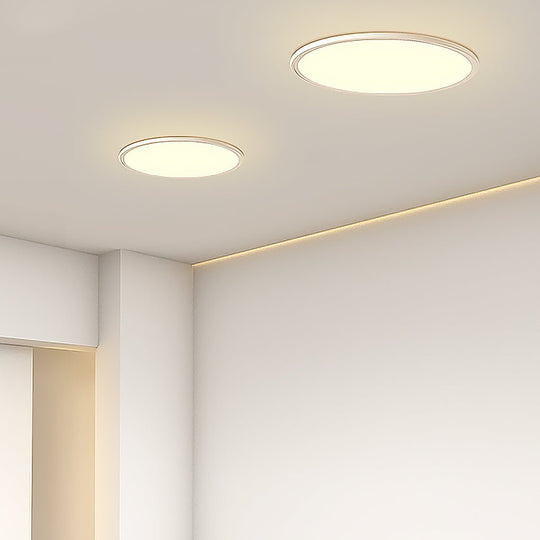 16" Modern LED Ultrathin Circle Flush Mount Ceiling Light