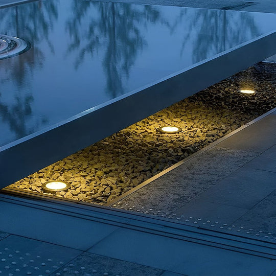 LED Outdoor Stairway Light Kit 16 Pc Weatherproof Recessed Deck Lights