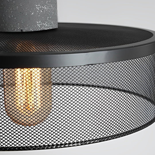 Creative Metal Meshed Black Industrial Style Pendant Light Chandelier