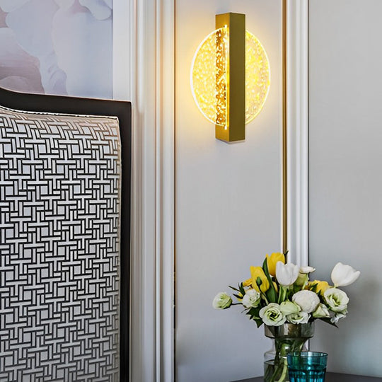 Round Square Semicircle LED Nordic Bedside Wall Lamp