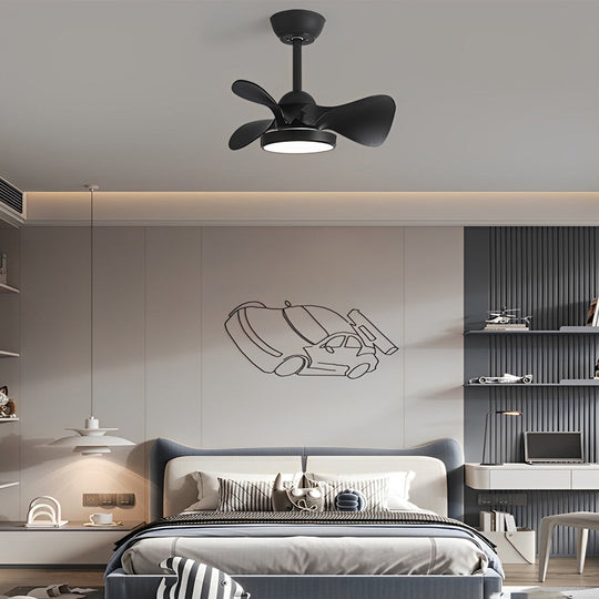 3-Blade Mute LED Dimmable Nordic Ceiling Fan with Remote