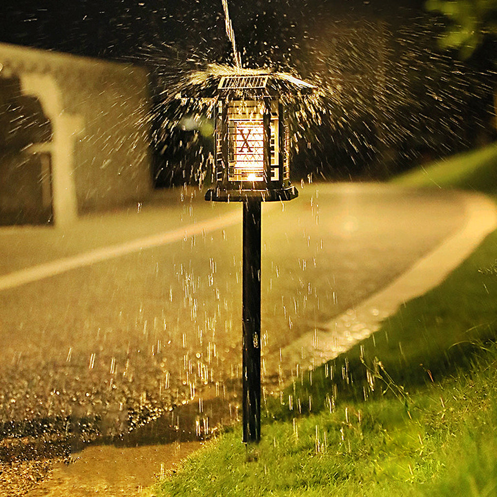 360° Multifunctional Solar Mosquito Killer Lamp with Waterproof Dual Lighting Modes