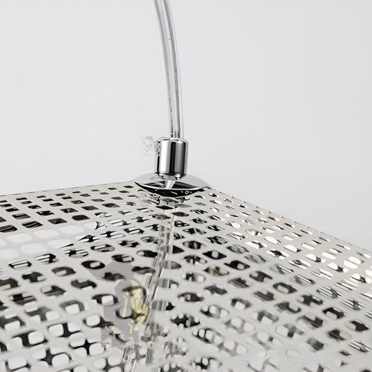 Geometric Round – Electroplated Metal Postmodern Pendant Light Chandelier