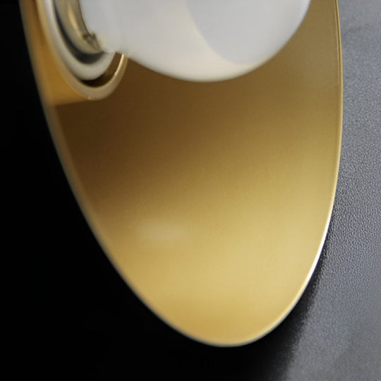 Hat-Style Matte Metal Nordic Wall Sconce