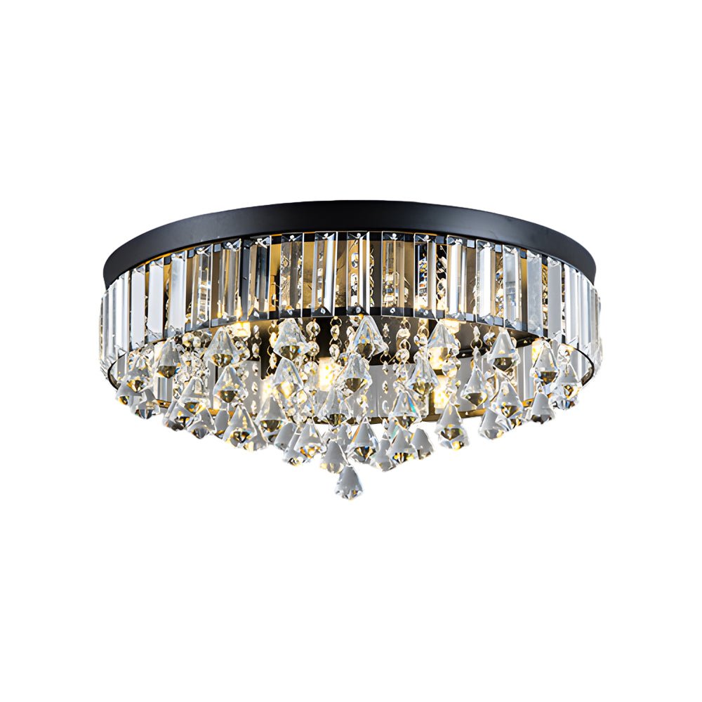 19" Inch Round Crystal Pendants LED Ceiling Lights Fixture Ceiling Lamp