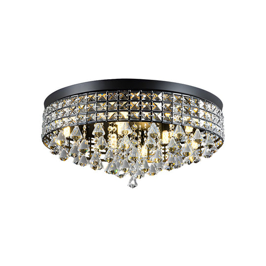 19" Inch Round Crystal Pendants LED Ceiling Lights Fixture Ceiling Lamp