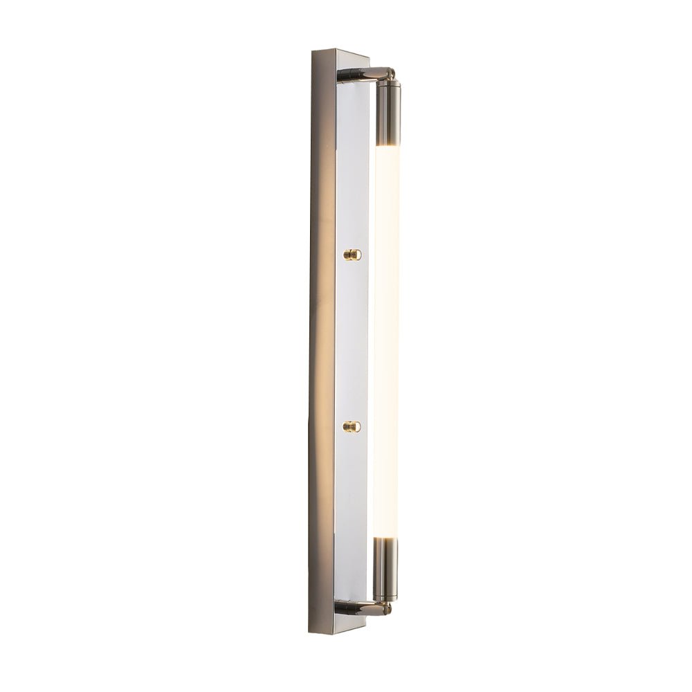 19.68'' Acrylic Tube 1-Light LED Wall Lamp – Black / Gold / Chrome