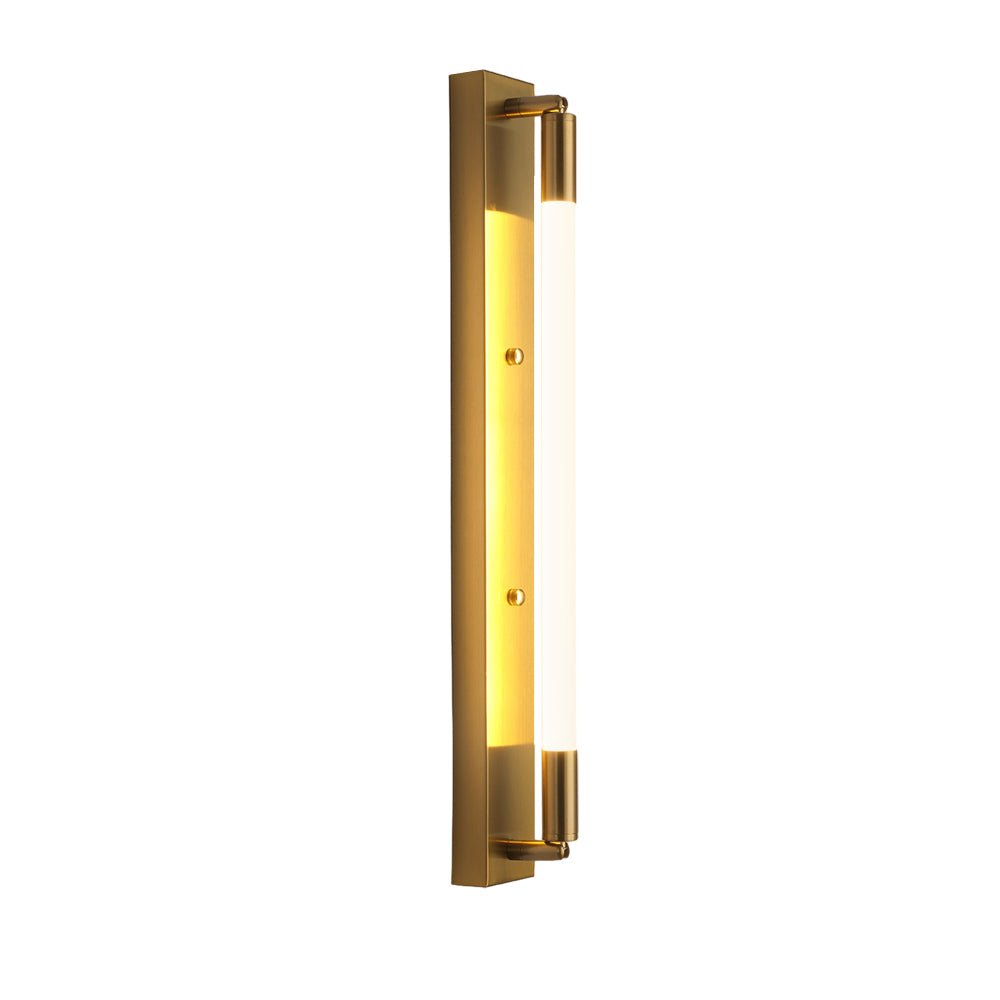 19.68'' Acrylic Tube 1-Light LED Wall Lamp – Black / Gold / Chrome