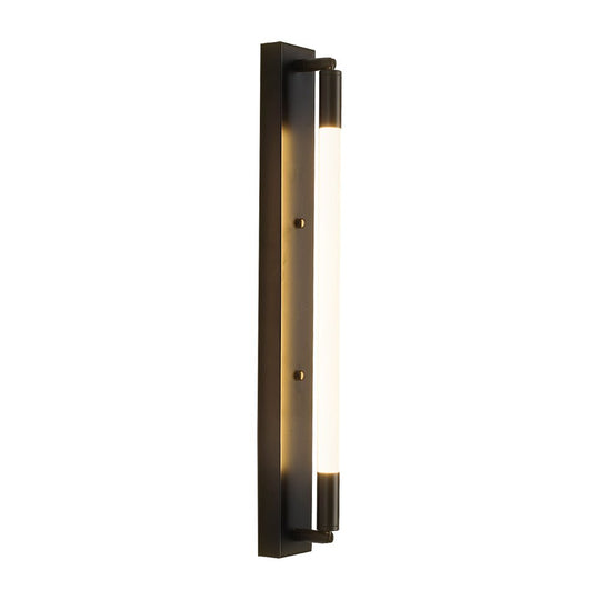 19.68'' Acrylic Tube 1-Light LED Wall Lamp – Black / Gold / Chrome