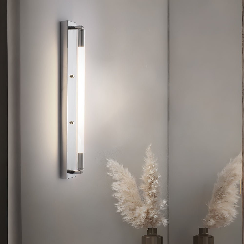 19.68'' Acrylic Tube 1-Light LED Wall Lamp – Black / Gold / Chrome