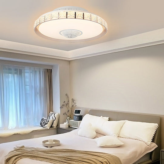 19.69'' Bladeless LED Indoor Smart Ceiling Fan with Remote Control