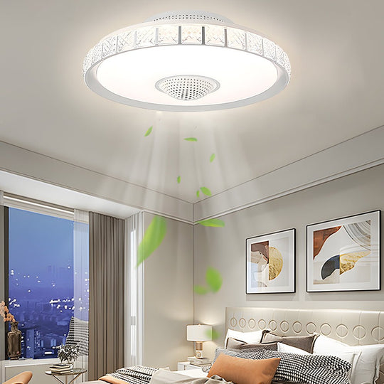 19.69'' Bladeless LED Indoor Smart Ceiling Fan with Remote Control