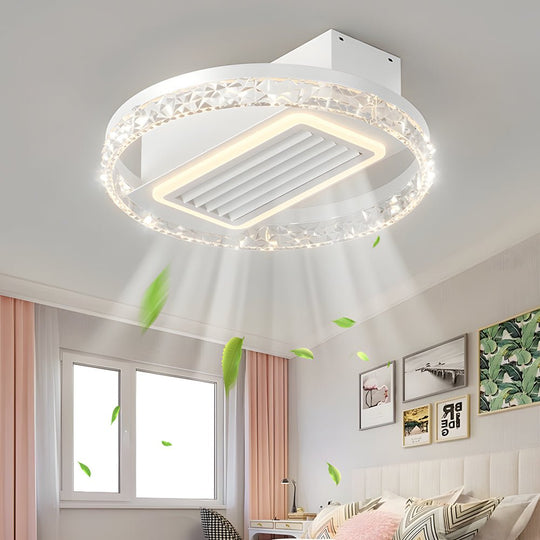 19.7'' Nordic 6-Speed Bladeless Ceiling Fan with LED Light and Remote