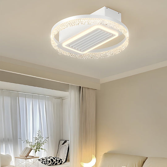 19.7'' Nordic 6-Speed Bladeless Ceiling Fan with LED Light and Remote