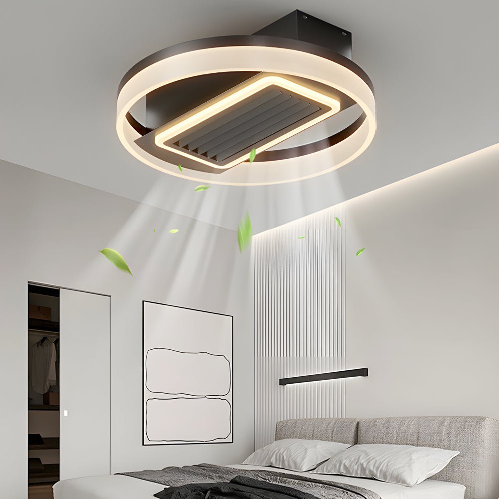 19.7'' Nordic 6-Speed Bladeless Ceiling Fan with LED Light and Remote