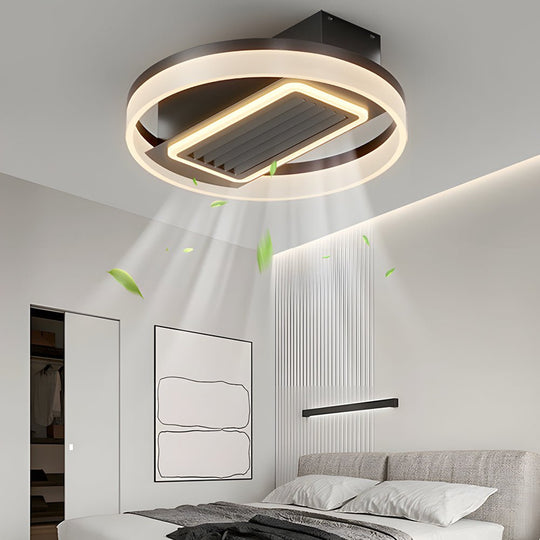 19.7'' Nordic 6-Speed Bladeless Ceiling Fan with LED Light and Remote
