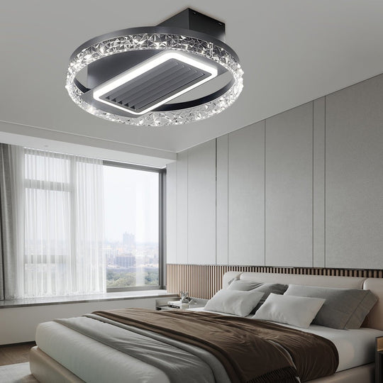 19.7'' Nordic 6-Speed Bladeless Ceiling Fan with LED Light and Remote
