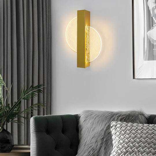 Round Square Semicircle LED Nordic Bedside Wall Lamp