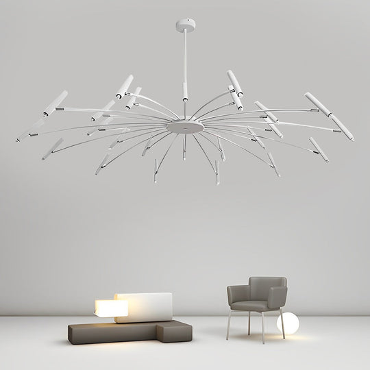 Adjustable Metal DIY Three Step Dimming LED Minimalist Chandelier