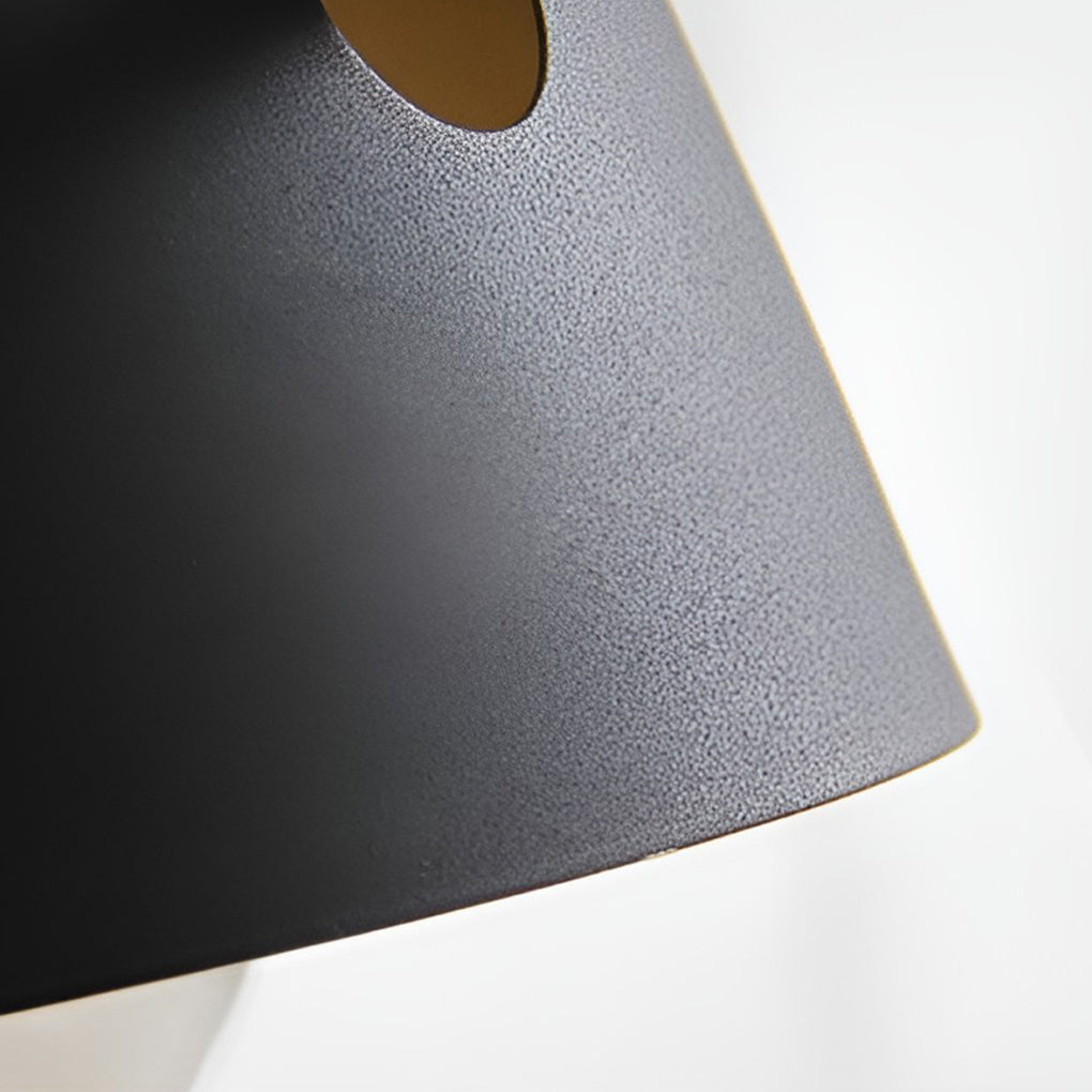 Hat-Style Matte Metal Nordic Wall Sconce