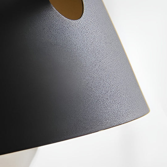 Hat-Style Matte Metal Nordic Wall Sconce