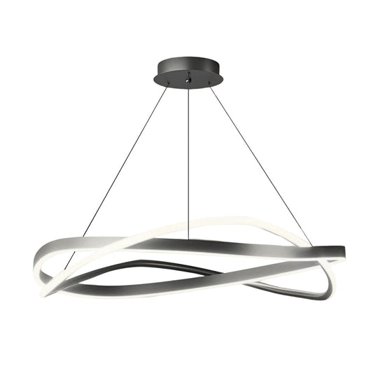 Circular Wave Rings Three-Step Dimming Minimalist Nordic Chandelier