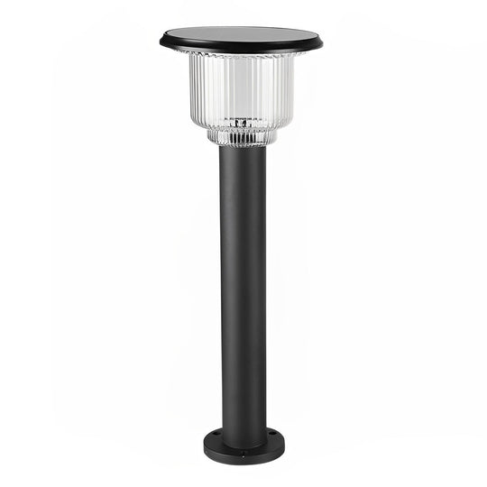 Modern Matte Black Solar LED Outdoor Pathway Light