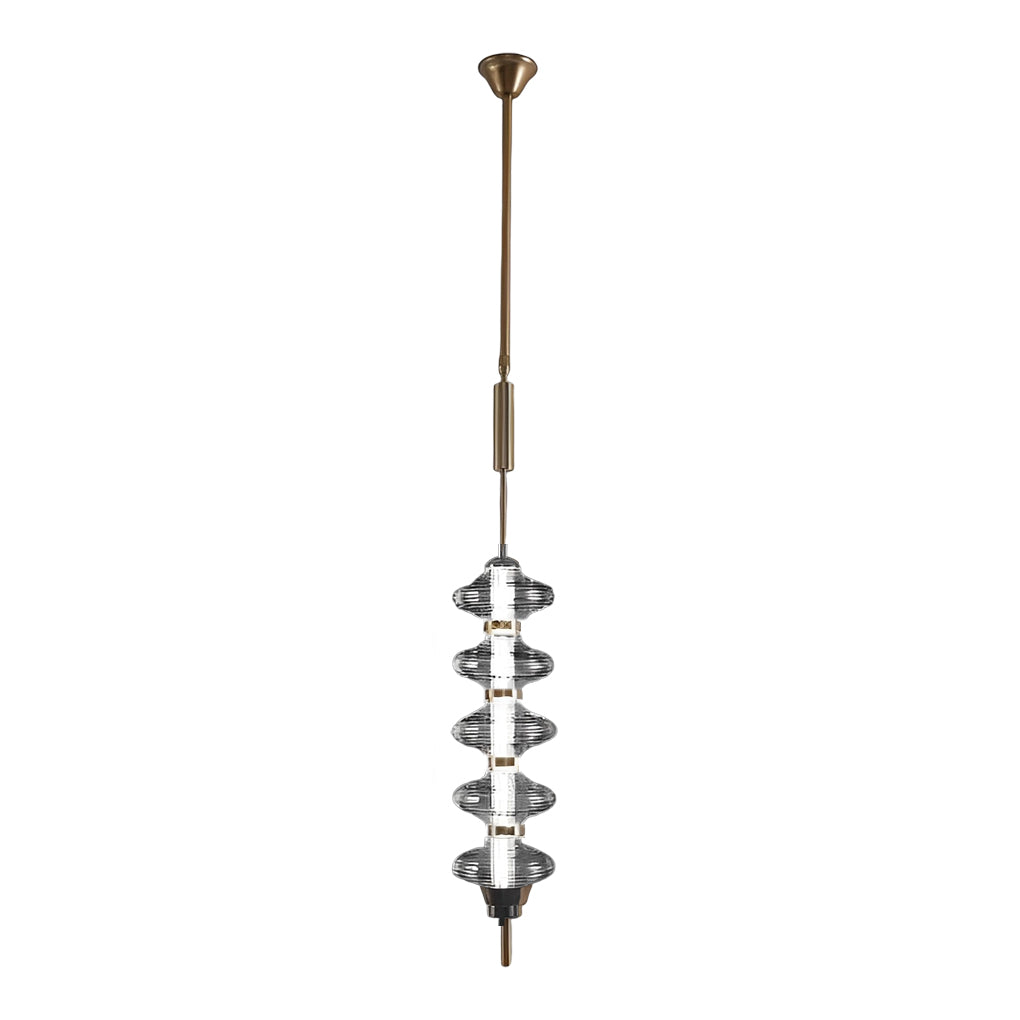 Glass Creative Gourd Metal LED Modern Minimalist Small Chandelier