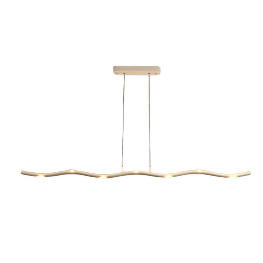 Long Branches Stepless Dimming LED White Modern Chandelier