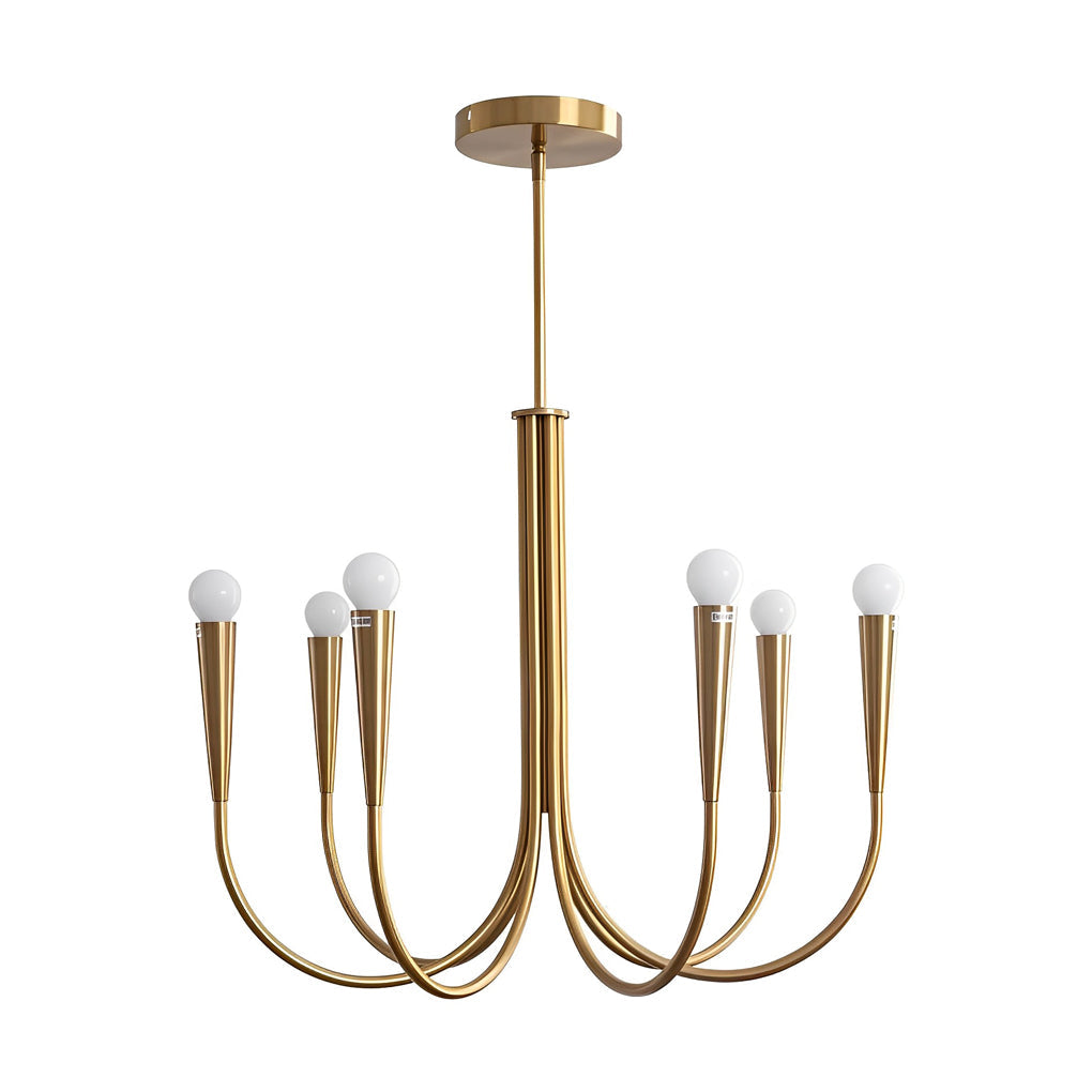 6/9-Light Retro Candlelight Three Step Dimming LED French Style Chandelier