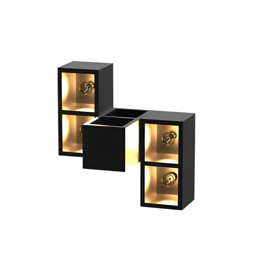 Waterproof Creative Square Combination Wall Lamp with Flowerpot