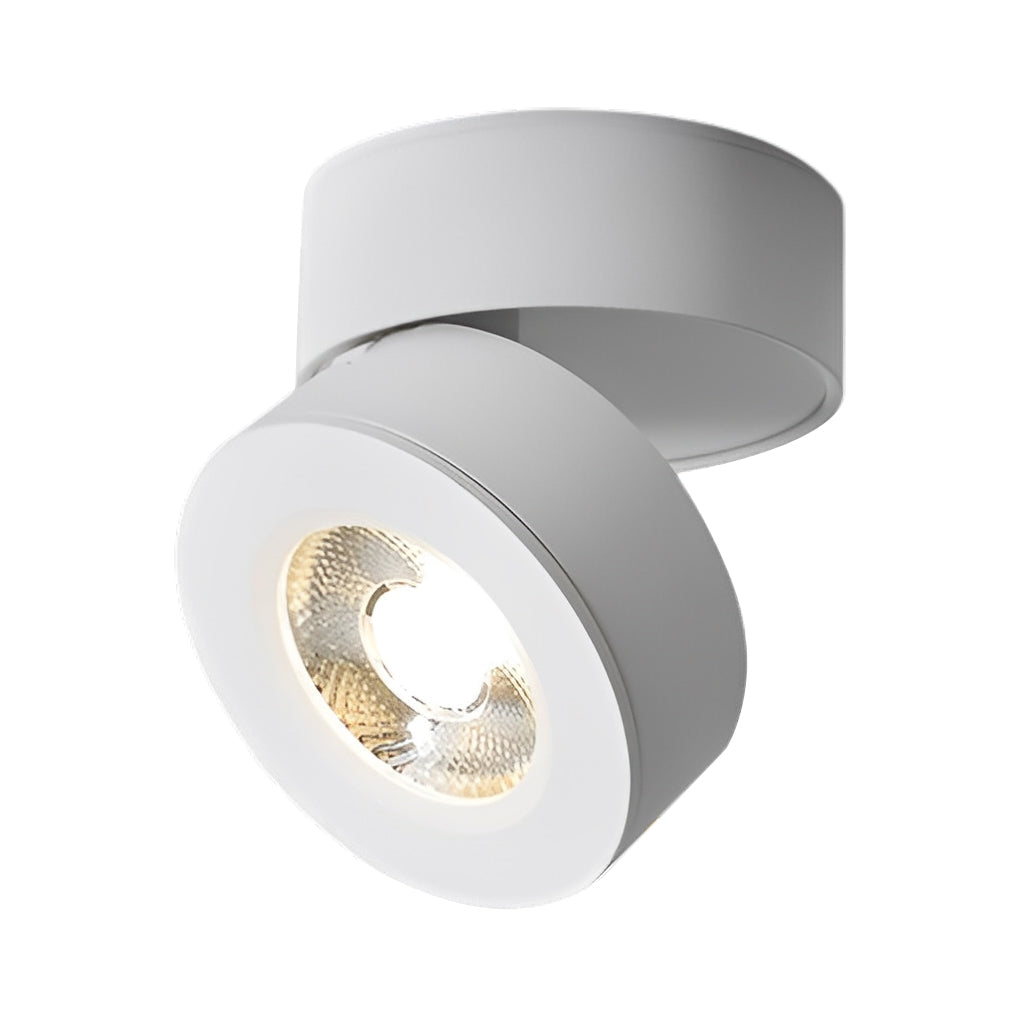 Round – 7W Foldable LED Spotlight with Rotating Head for Ceiling Flush Mount