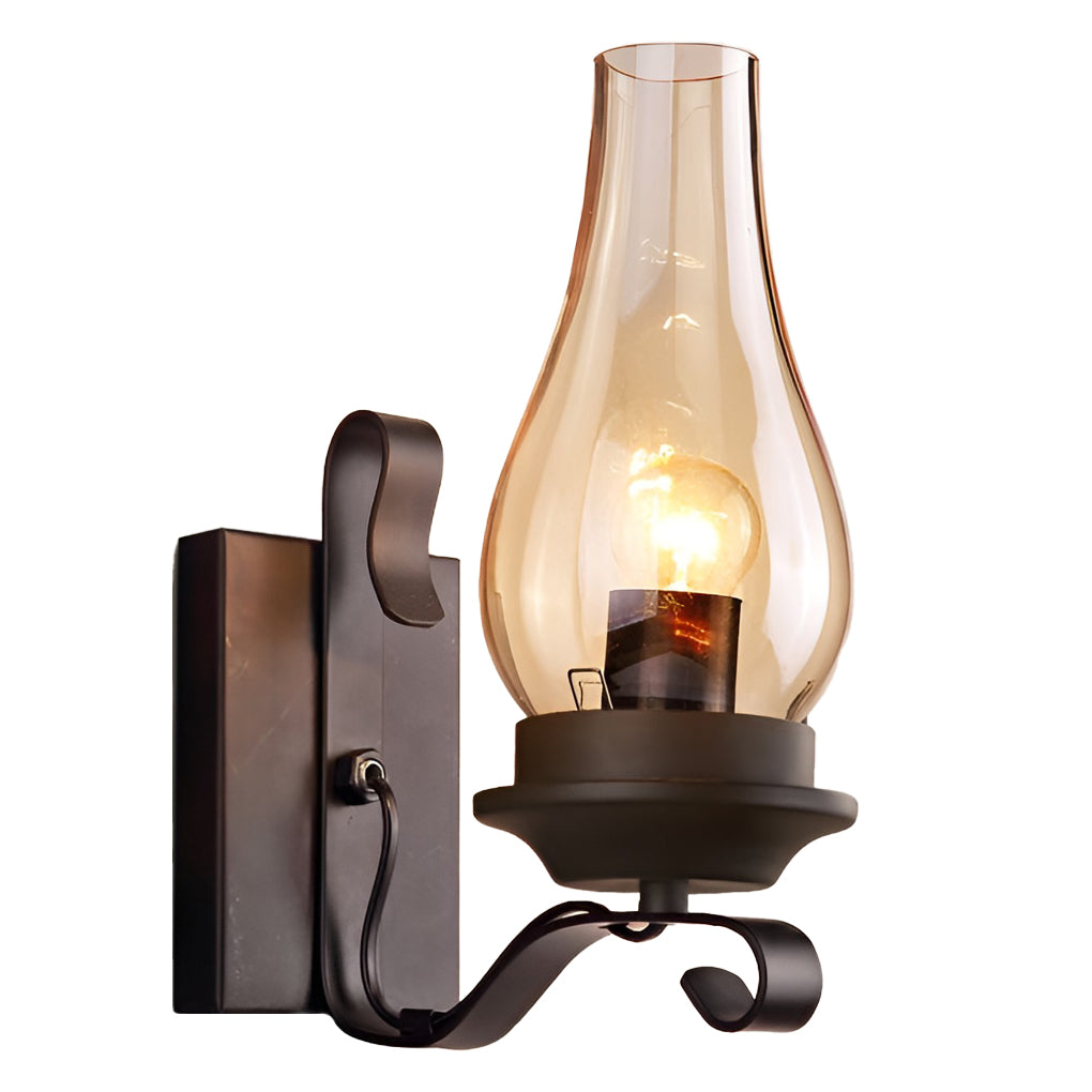 Retro Glass E27 Industrial Wall Lamp – Wall Sconce Lighting