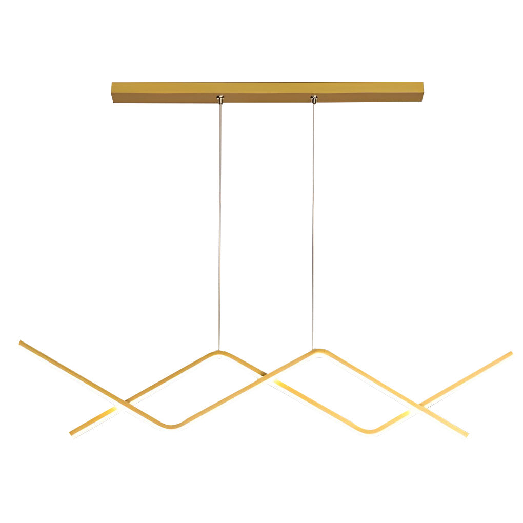 Creative Linear Design LED 3-Step Dimming Modern Chandelier