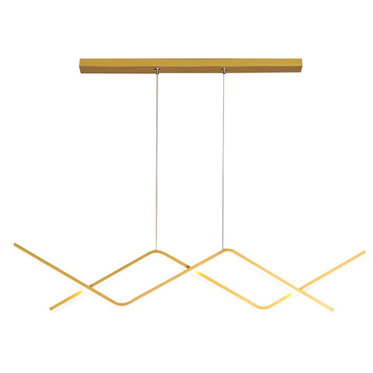 Creative Linear Design LED 3-Step Dimming Modern Chandelier
